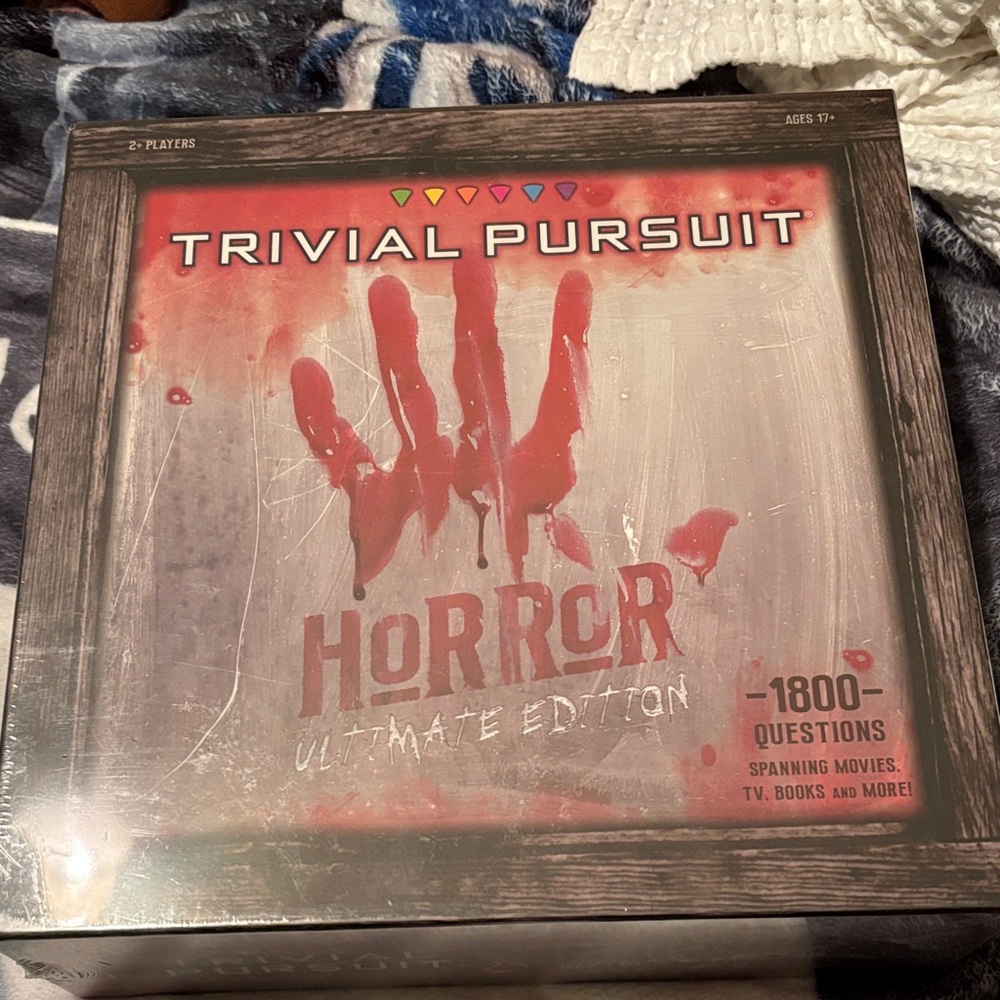 Trivial Pursuit Horror Edition Board Game - Red and Black